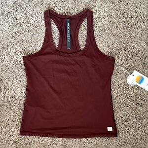 Vuori Lux Racernack Tank - NWT - small - burnt sienna